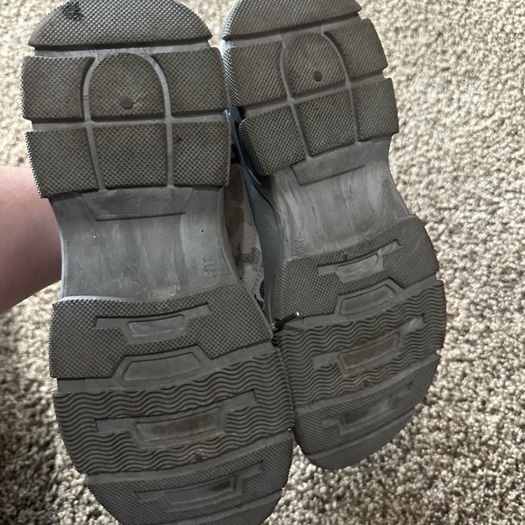 Men’s Combat Camo Boot Size 8.5 Non-Slip Wear-Resistant Gray Lace Up - Picture 6 of 8